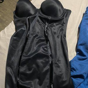 Black Body Tight Corsage Dress